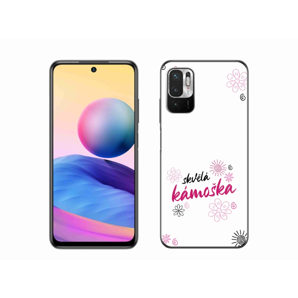 Gél borítás mmCase a Xiaomi Poco M3 Pro/5G számára - nagyszerű haver fehér háttérrel