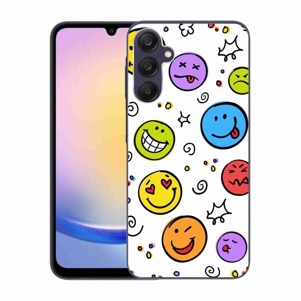Gél borítás mmCase Samsung Galaxy A25 5G - smiley-khez