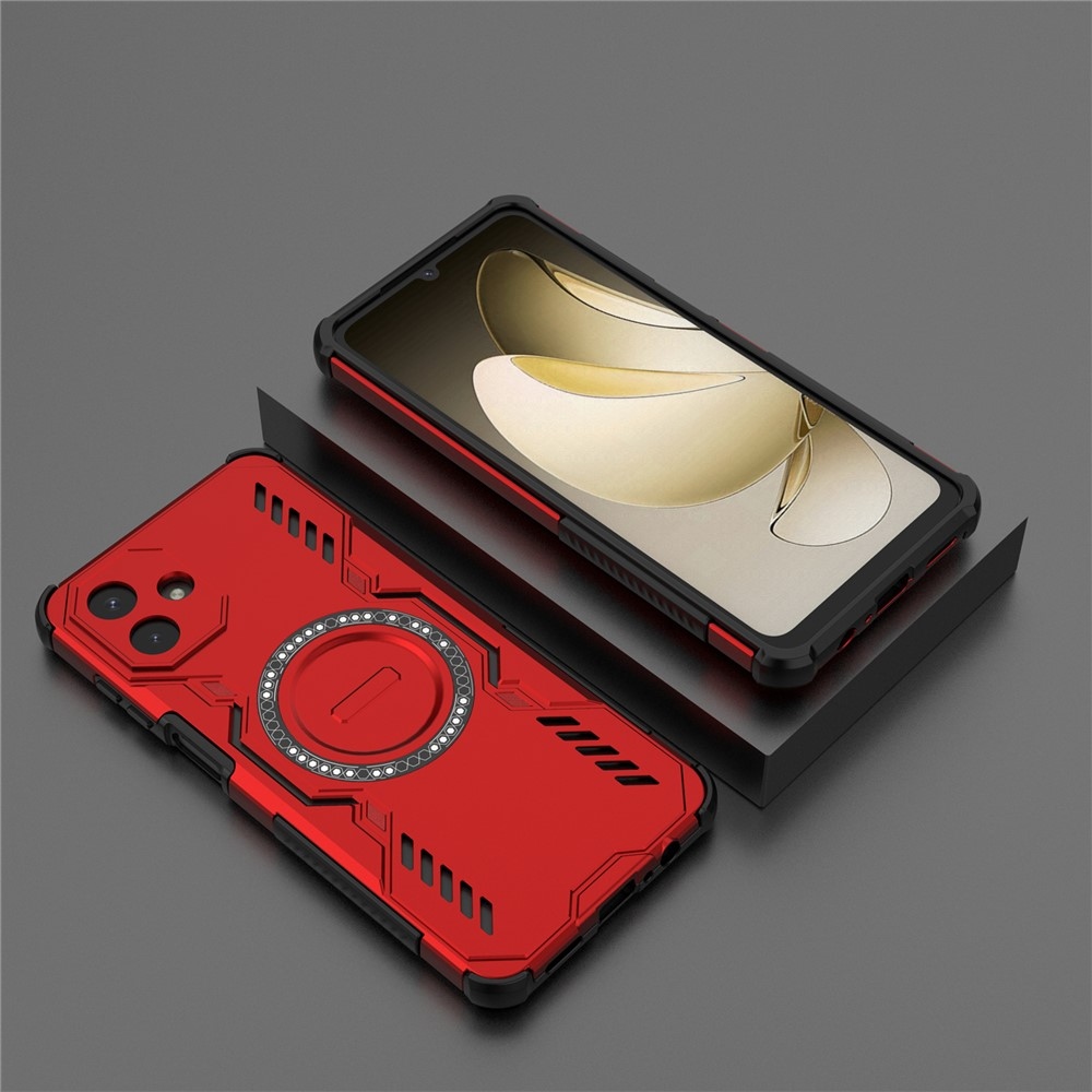 Üreges, tartós védőburkolat MagSafe-val a Samsung Galaxy A07 4G készülékre - piros színű