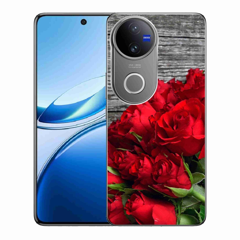 Gél borítás mmCase a Vivo V50 5G készülékre - piros rózsa
