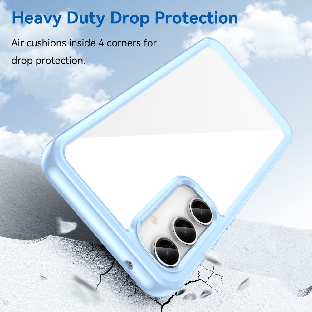 Gél tok fix hátlappal Samsung Galaxy S23 FE készülékhez - kék