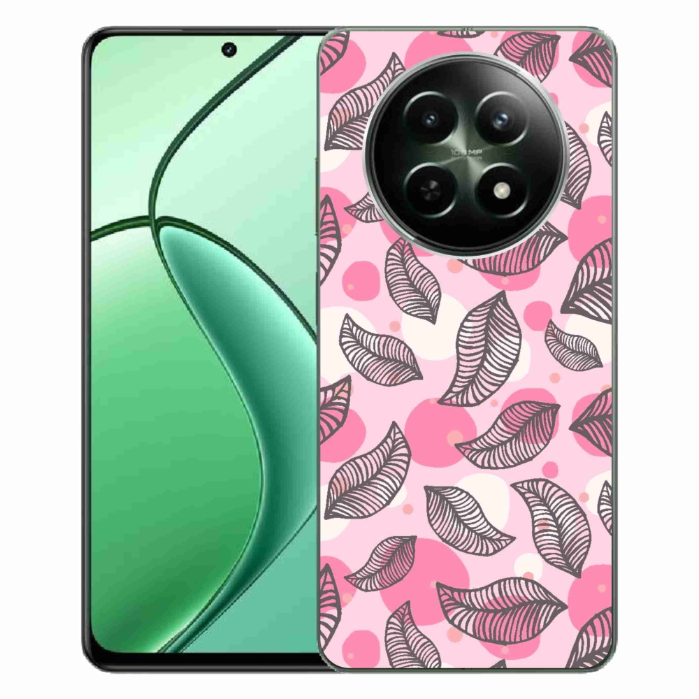 Gél borító mmCase a Realme 12 5G/12x 5G készülékhez - rajzfilmes hulló levelek