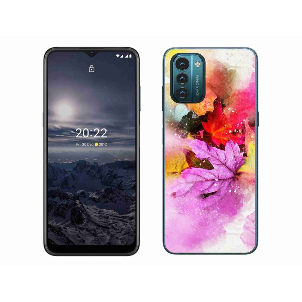 Zselés tok mmCase a Nokia G11/G21 készülékhez - színes levelek