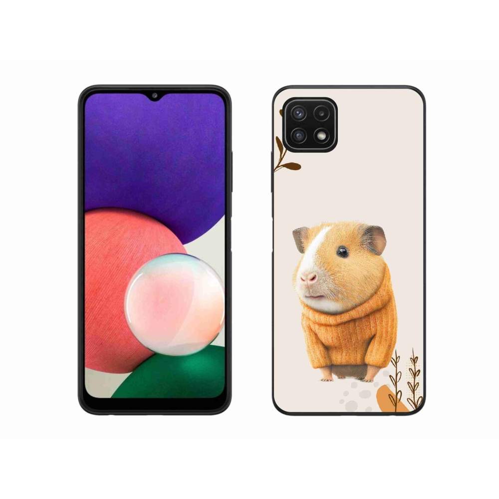 Gél borítás mmCase Samsung Galaxy A22 5G - tengerimalac pulóverben