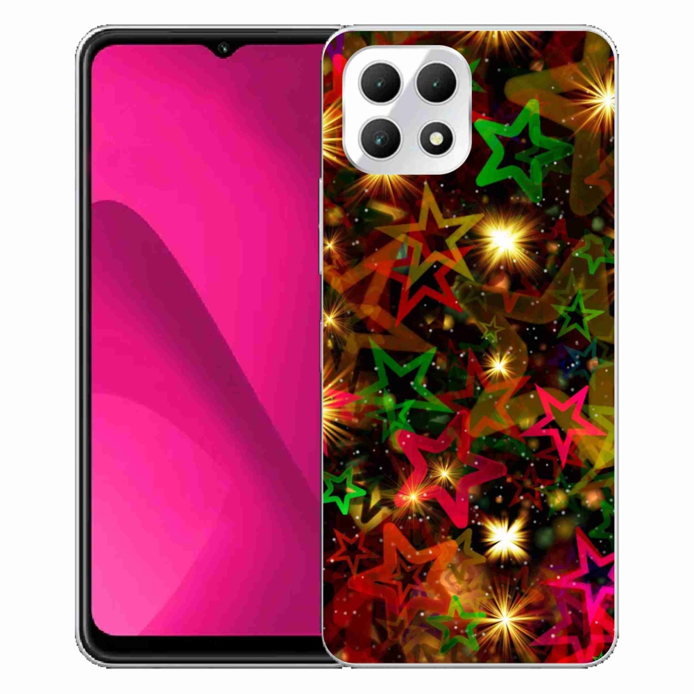 Zselés borítás mmCase a T-Mobile T Phone 2 készülékhez - színes csillagok