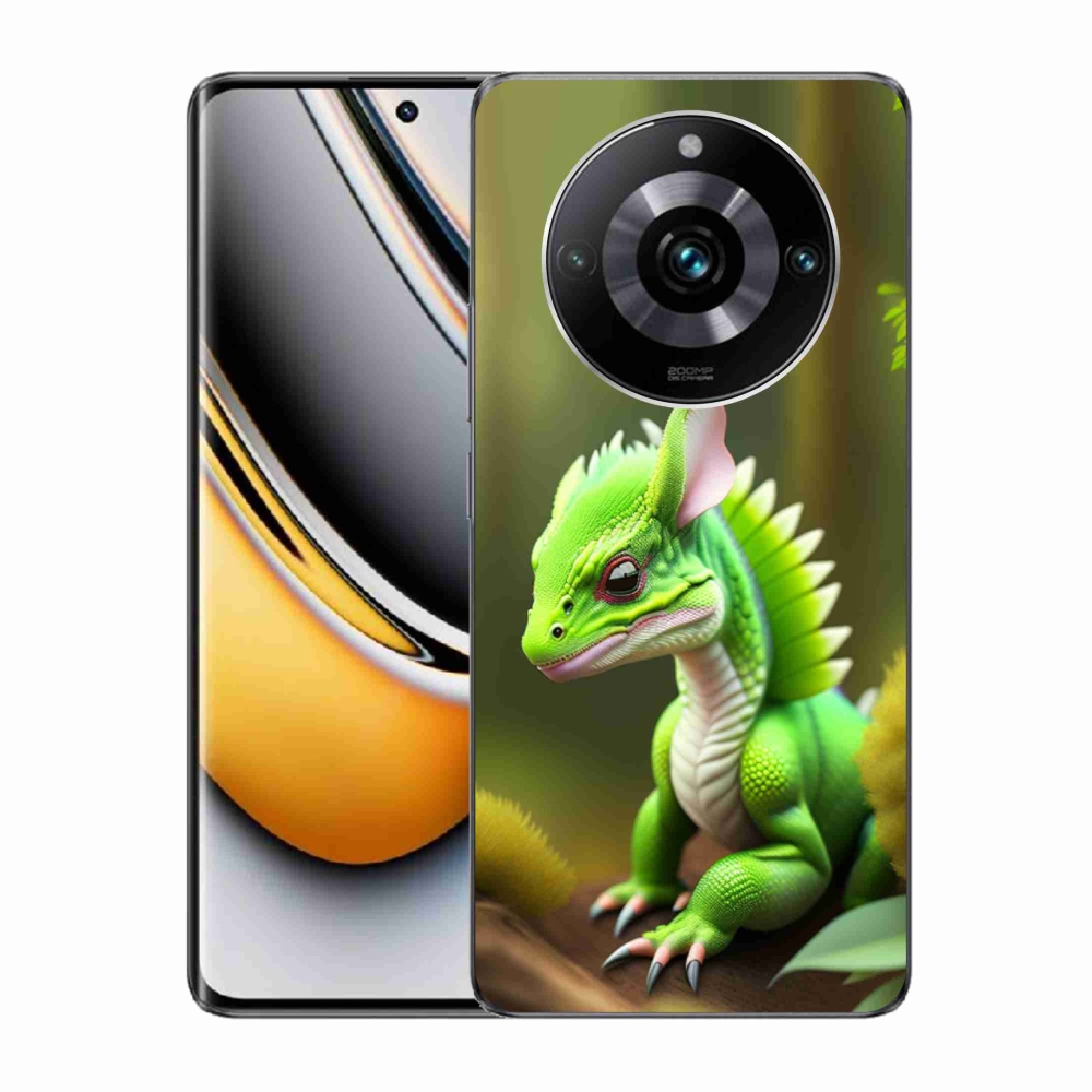 Gél borítás mmCase a Realme 11 Pro/11 Pro+ készülékhez - zöld sárkány