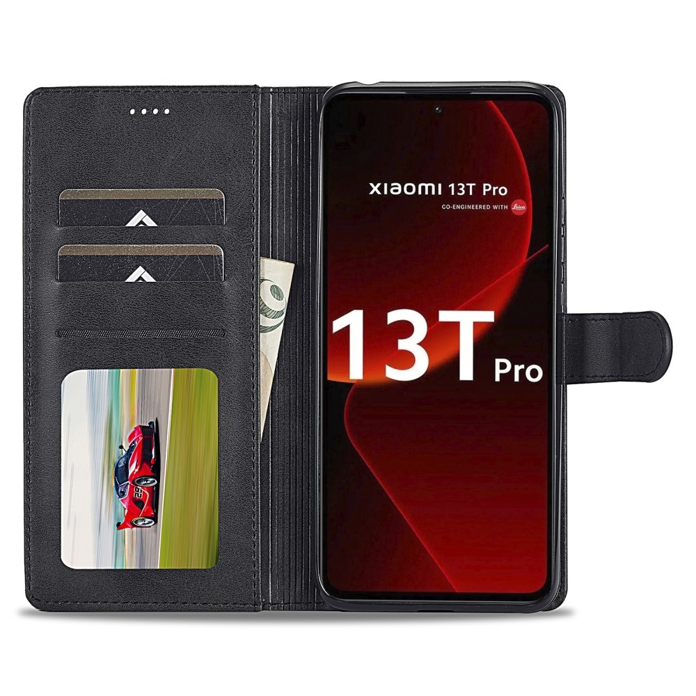 IMEEKE könyvtáska Xiaomi 13T/13T Pro készülékhez - fekete