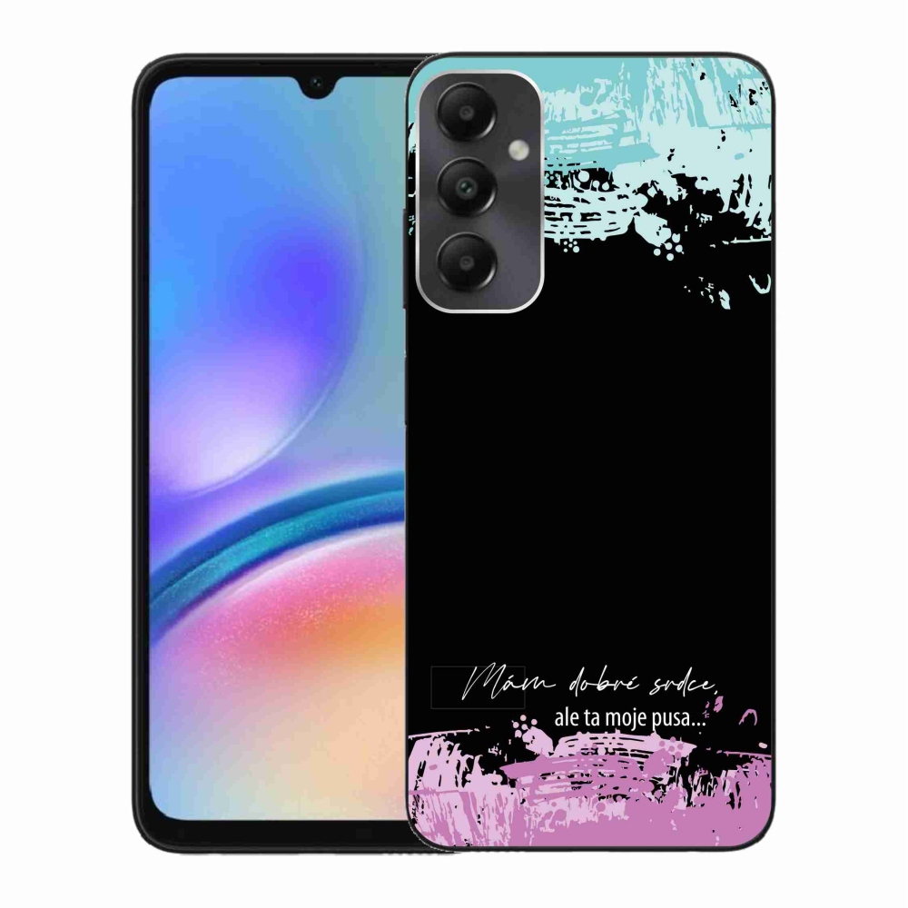 Gél borító mmCase Samsung Galaxy A05s készülékhez - vicces szöveg 3 fekete háttér