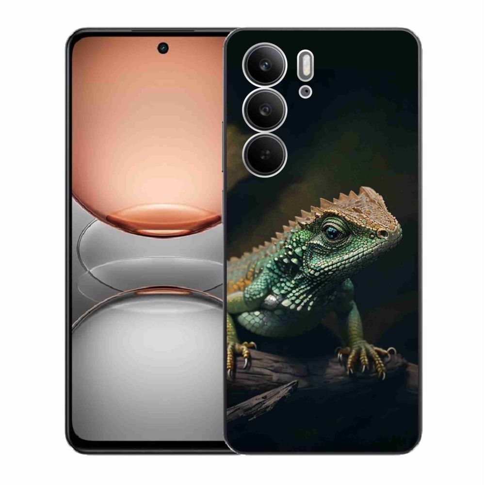 Gél borító mmCase a Realme C75 készülékhez - gyík