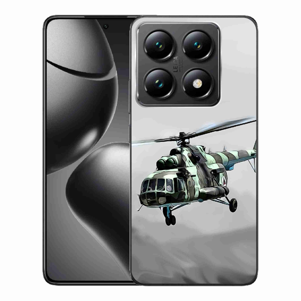 Gél borítás mmCase a Xiaomi 14T Pro számára - katonai helikopter