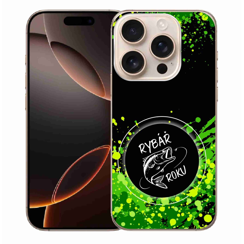 Gél borítás mmCase iPhone 16 Pro Max készülékhez - Az év halászának fekete háttere