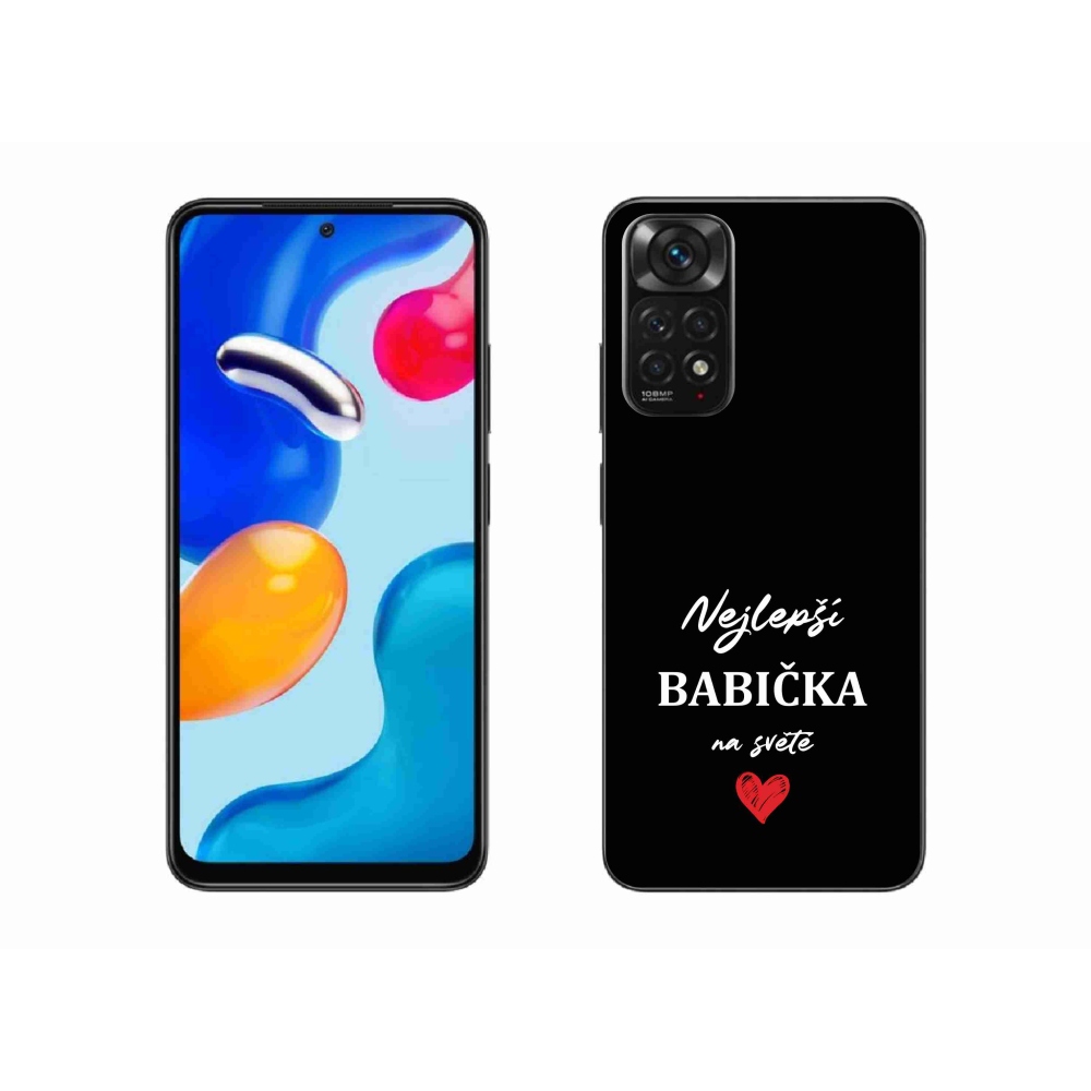 Gél borító mmCase a Xiaomi Redmi Note 11S 4G - a legjobb nagymama 1 fekete háttérrel