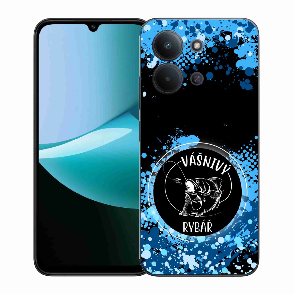 Gél borítás mmCase a Xiaomi Redmi 15C 4G (171mm)/Poco C85 4G (171mm) - szenvedélyes halász fekete háttérrel