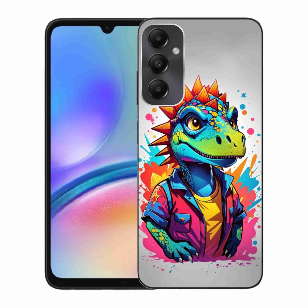 Zselés borítás mmCase Samsung Galaxy A05s készülékhez - színes dinoszaurusz