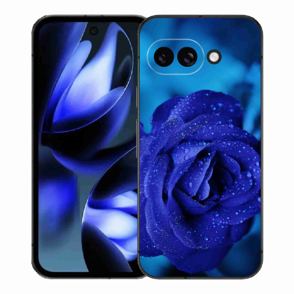 Zselés borítás mmCase a Google Pixel 9a készülékhez - kék rózsa