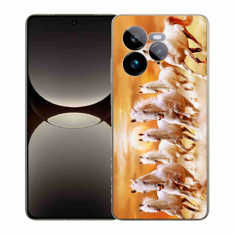 Gél borítás mmCase a Realme GT 7 Pro 5G-n - lovak 2