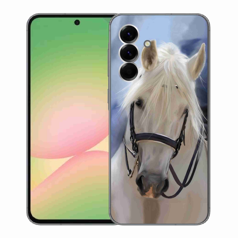 Zselés borítás mmCase Samsung Galaxy A56 5G - fehér ló