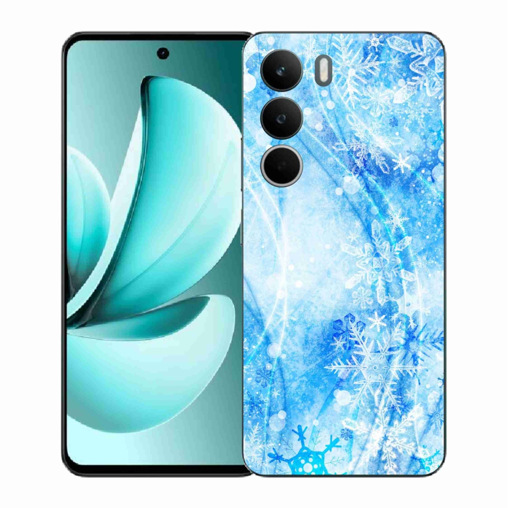 Gél borító mmCase a Realme C71 készülékhez - hópelyhek