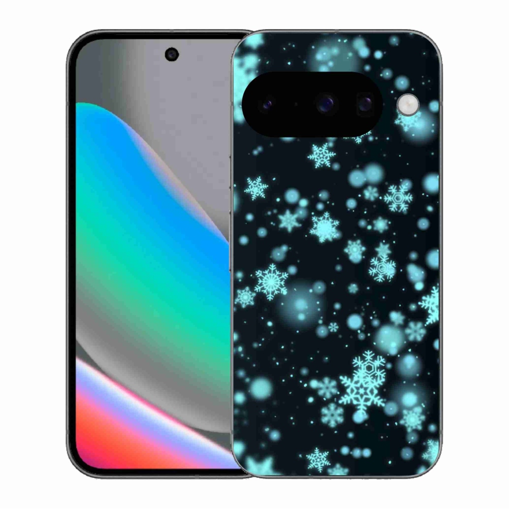 Gél védőhuzat mmCase a Google Pixel 10 készülékhez - hópelyhek 1