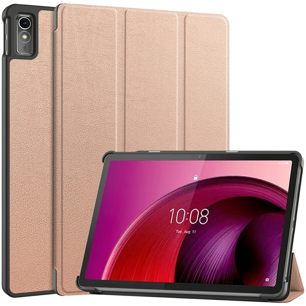 Ügyes záró tok Lenovo Tab M10 5G-hez - rózsa arany