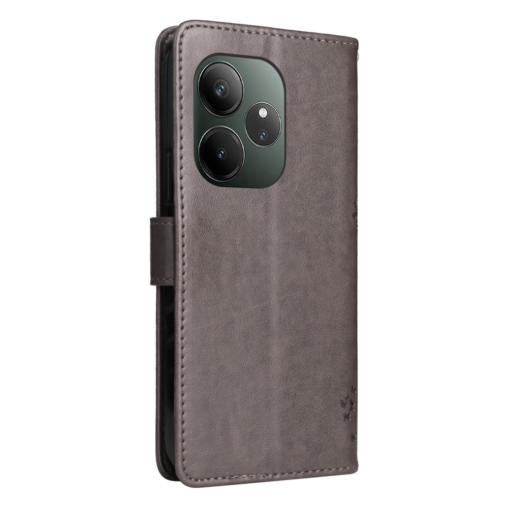 Fa könyvtáska a Realme GT 6 5G/GT 6T 5G számára - szürke