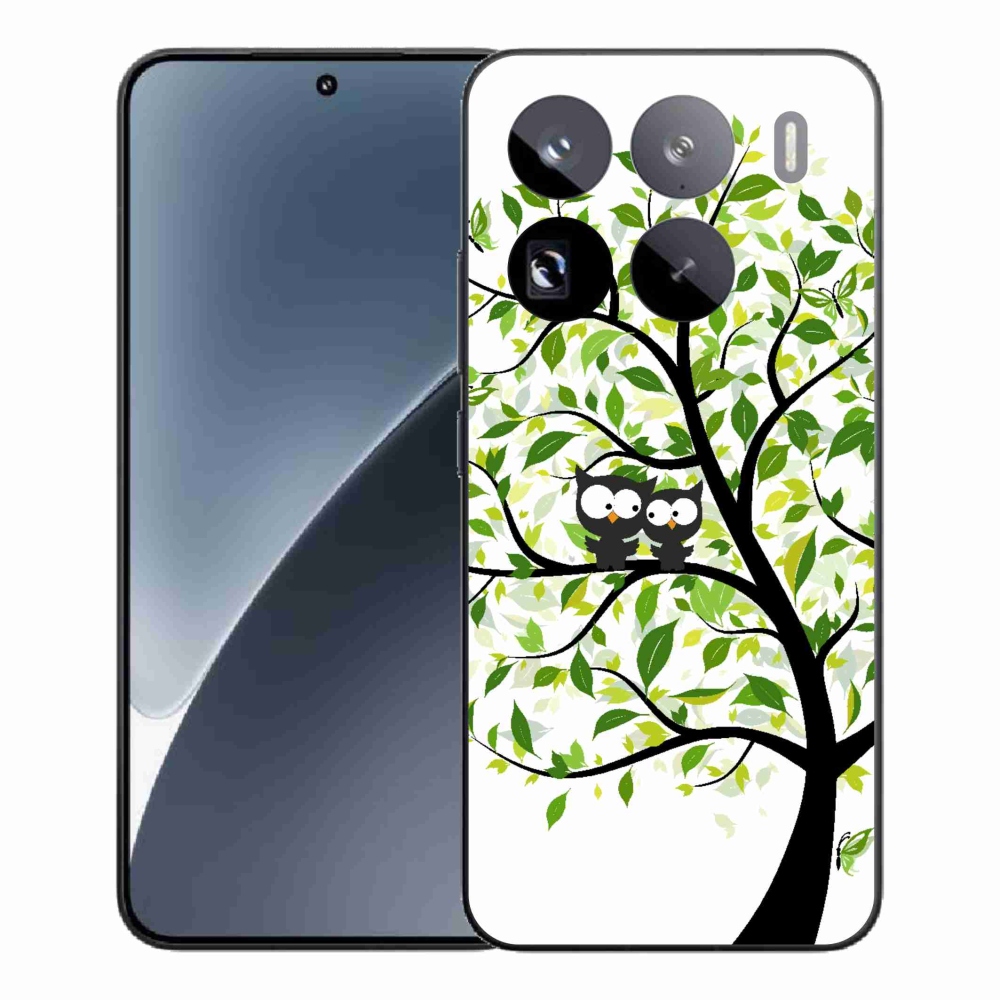 Gél borítás mmCase a Xiaomi 15 Pro számára - baglyok a fán