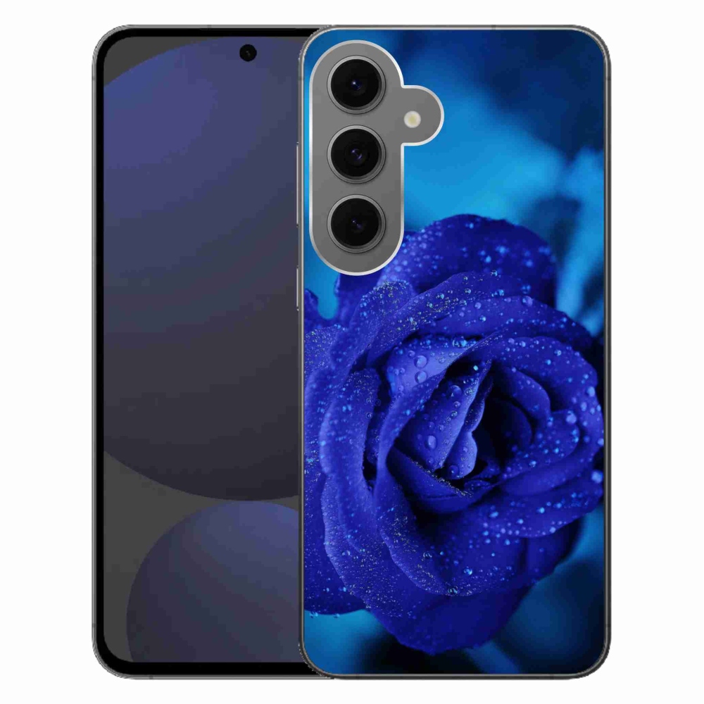 Gél tok mmCase Samsung Galaxy S24 FE készülékhez - kék rózsa