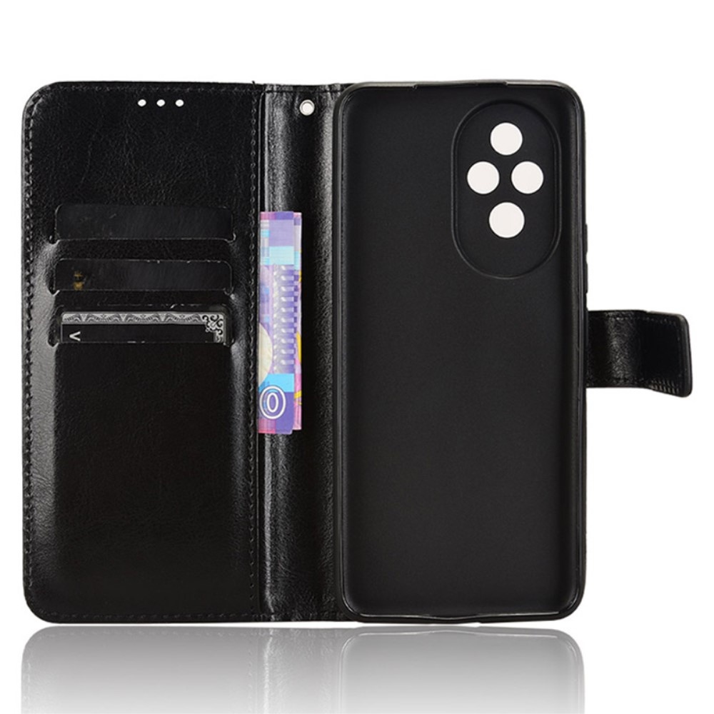 Őrült könyvtáska a Honor 200 5G-hez - fekete