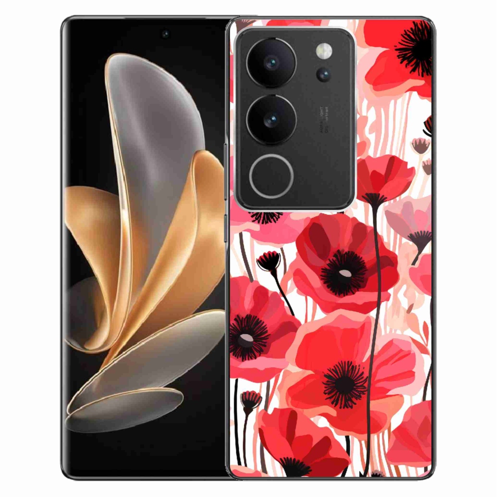 Zselés borítás mmCase a Vivo V29 5G-hez - mákos 1