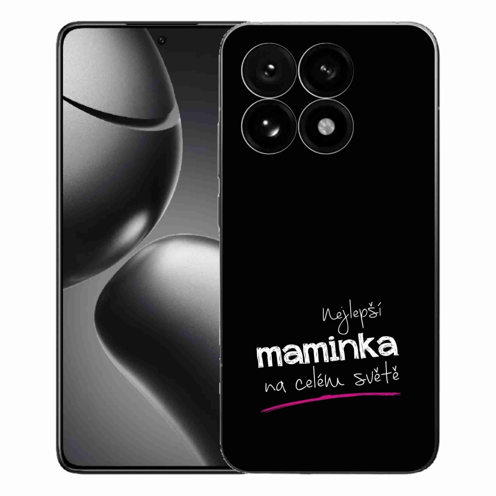 Gél borító mmCase a Xiaomi 15T-hez - legjobb anya 4 fekete háttérrel