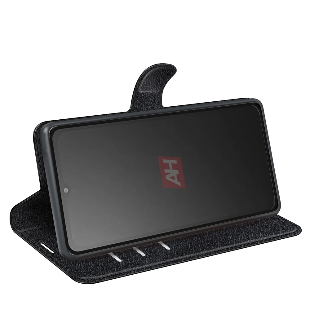 Litchi könyv tok Samsung Galaxy Xcover 7 készülékhez - fekete