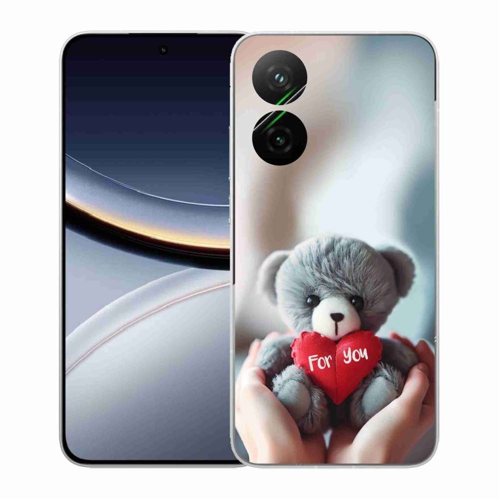 Gél borítás mmCase a Xiaomi Poco F7 5G számára - mackó a szerelmeseknek