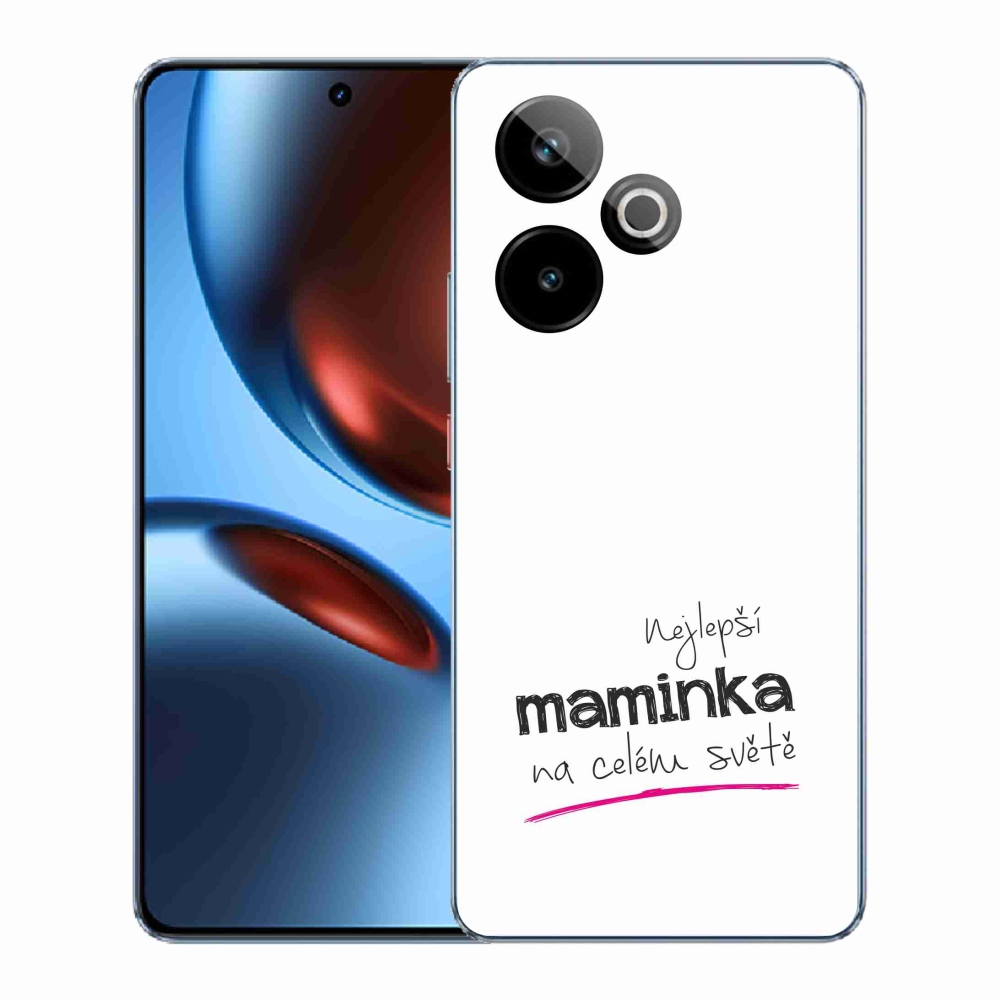 Rugalmas mmCase zselés tok képpel Realme GT 7 5G/GT 7T 5G - legjobb anya 4 fehér háttérrel