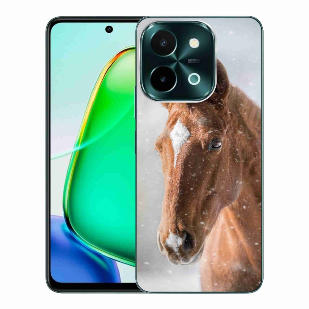 Zselés tok mmCase Vivo Y28-hoz - barna ló 2