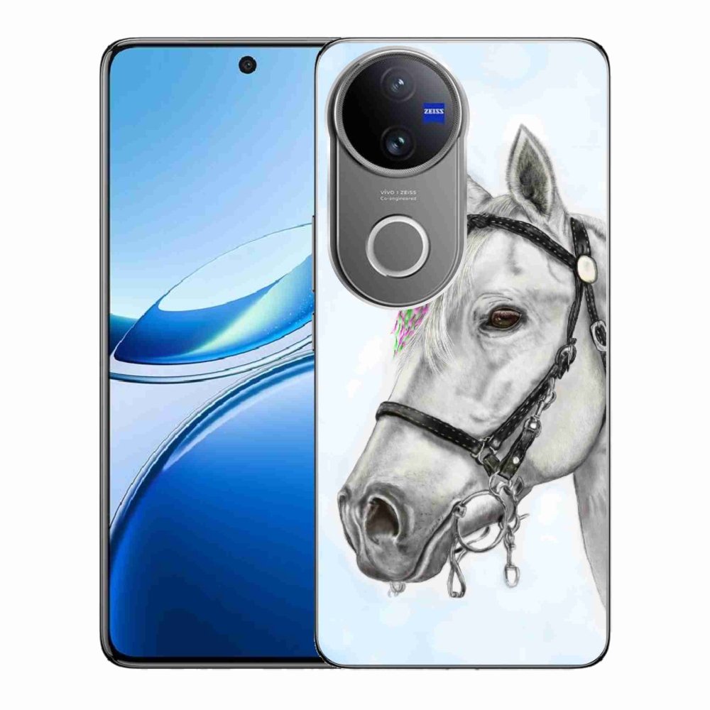 Zselés borítás mmCase a Vivo V50 5G - fehér ló 1