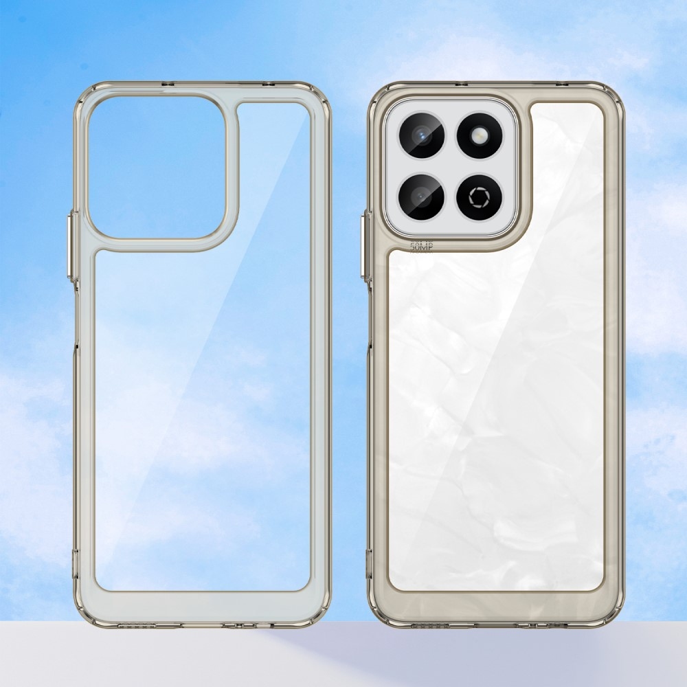 Gél tok fix hátlappal a Honor 200 Smart 5G készülékhez - szürke