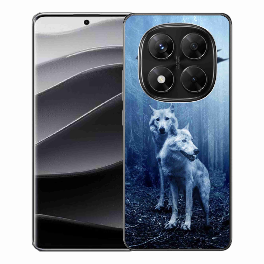Gél borítás mmCase a Xiaomi Redmi Note 14 Pro 5G/Poco X7 5G számára - farkasok az erdőben