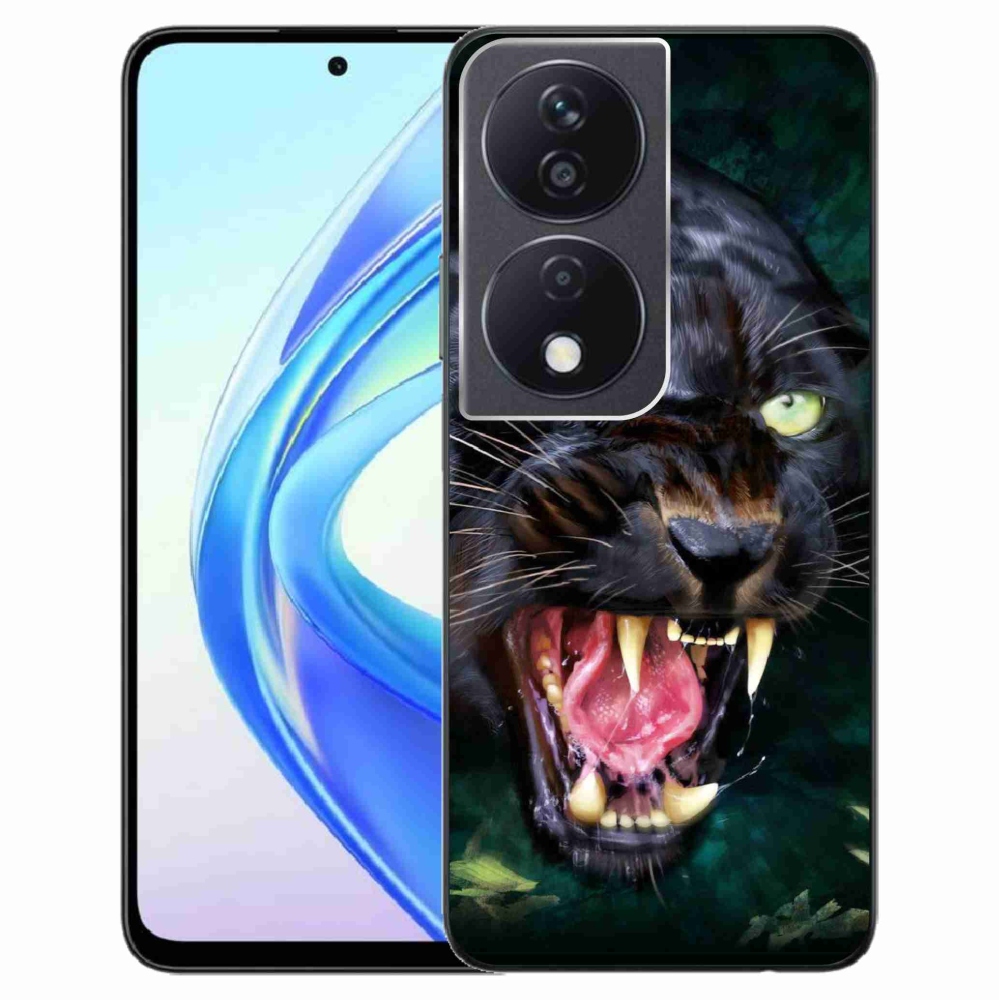 Zselés borítás mmCase a Honor X7b/Honor 90 Smart készülékhez - dühös fekete párduc