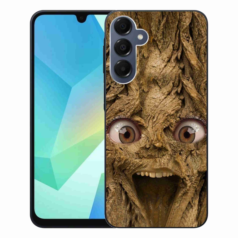 Gél borítás mmCase Samsung Galaxy A16 4G/5G készülékhez - vidám fa szemekkel