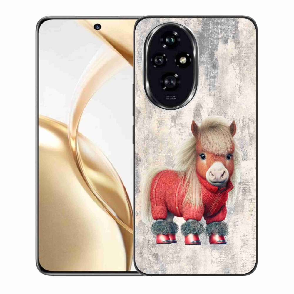 Zselés borítás mmCase a Honor 200 5G készülékhez - póni pulóverben