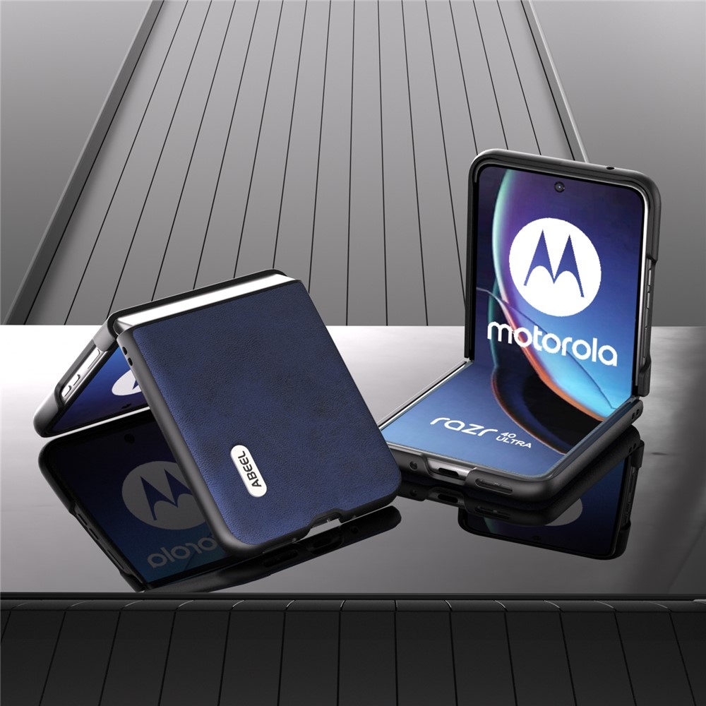 ABEEL műanyag tok kemény hátlappal a Motorola Razr 40 Ultra 5G készülékhez - kék