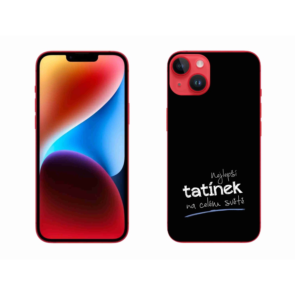 Gél borítás mmCase iPhone 14 Plus készülékhez - Best Daddy 4 fekete háttér