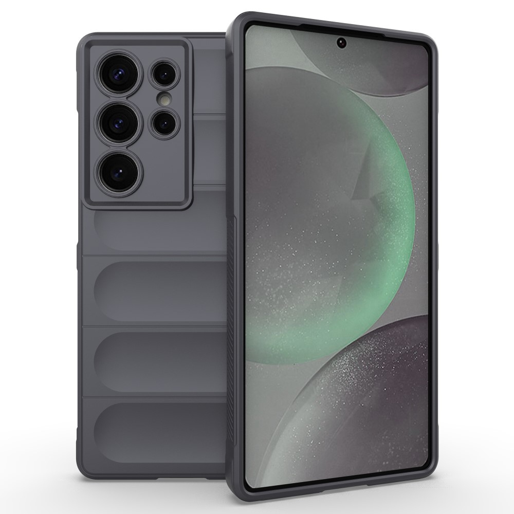 Rugg tartós zselés tok Samsung Galaxy S25 Ultra készülékhez - sötétszürke