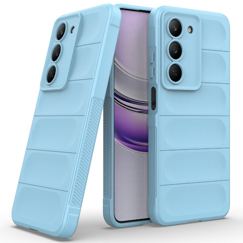 Rugg tartós zselés tok a Realme 14x 5G készülékhez - világoskék színben