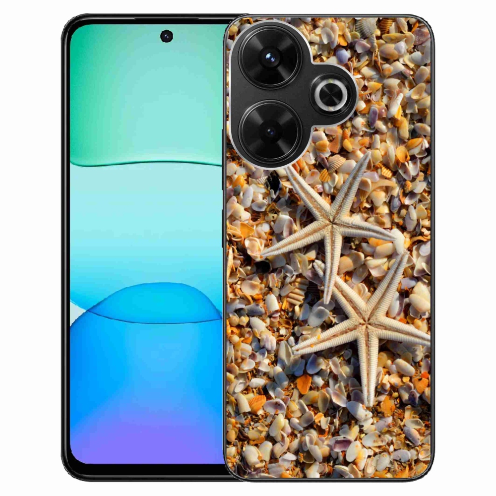 Gél borítás mmCase a Xiaomi Redmi 13 4G/Poco M6 4G - tengeri csillagokhoz