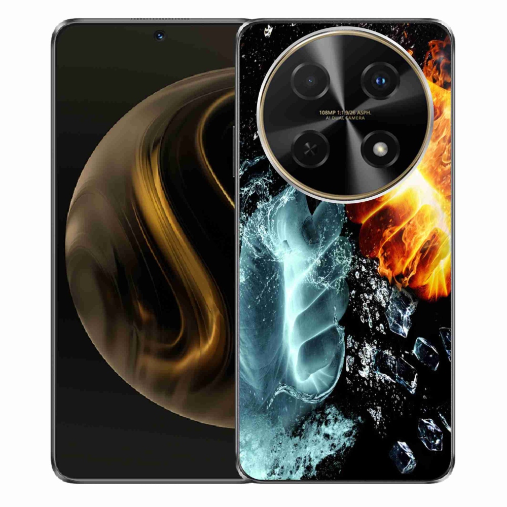 Gél borítás mmCase a Huawei Nova 12i számára - víz és tűz