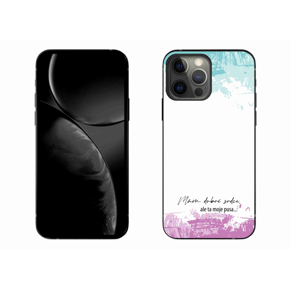 Gél borítás mmCase iPhone 13 Pro Max 6.7 készülékhez - vicces szöveg 3 fehér háttér