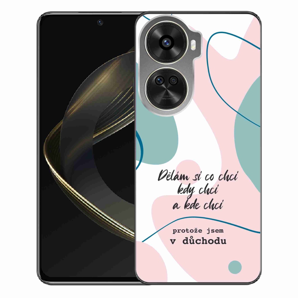 Gél borító mmCase a Huawei Nova 12 SE-hez - vicces szöveg 10 fehér háttérrel