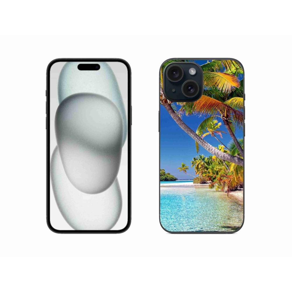 Gél tok mmCase iPhone 15 készülékhez - tengerparti strand