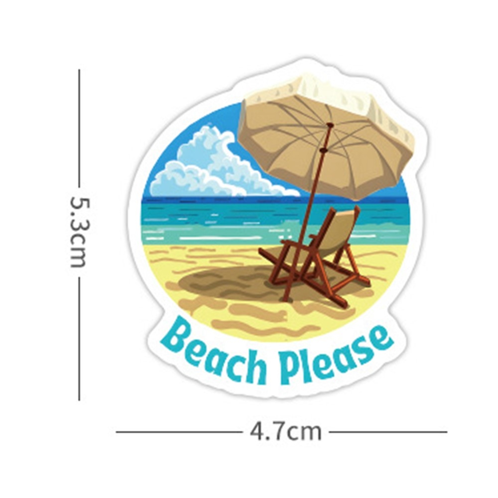 Nyári matricakészlet (120 db) - tengerparti motívumok